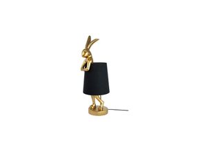 4025621534709 - KARE Tischleuchte RABBIT 68 cm gold   schwarz