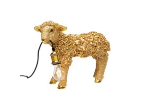 4025621537076 - Animal Flower Sheep Tischleuchte gold