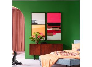 4025621538998 - Bild mit Rahmen Gerahmtes Bild Abstract Shapes bunt (farbe bild(er) mehrfarbig) B73cm H143cm T45cm Bilder
