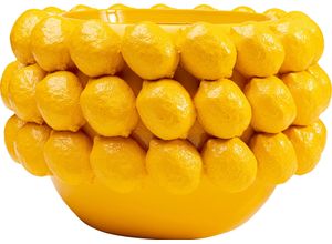4025621547273 - Übertopf DESIGN Deko Übertopf Lemon Juice 22cm gelb B34cm H215cm T34cm Pflanzgefäße