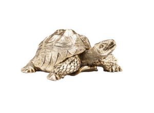 4025621602767 - Kare Design - Deko Figur Turtle Gold Klein