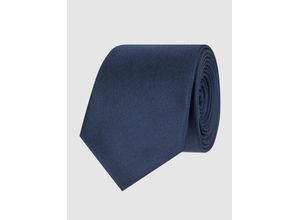 4025718277038 - ETERNA Krawatte Seide uni 6 cm für Herren blau OneSize