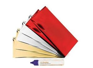 4025765045925 - Metallic-Effektfolien-Set gold silber rot