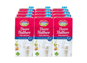 4025839043215 - Sachsenmilch Unsere H-Milch 35 % 1 Liter 12er Pack