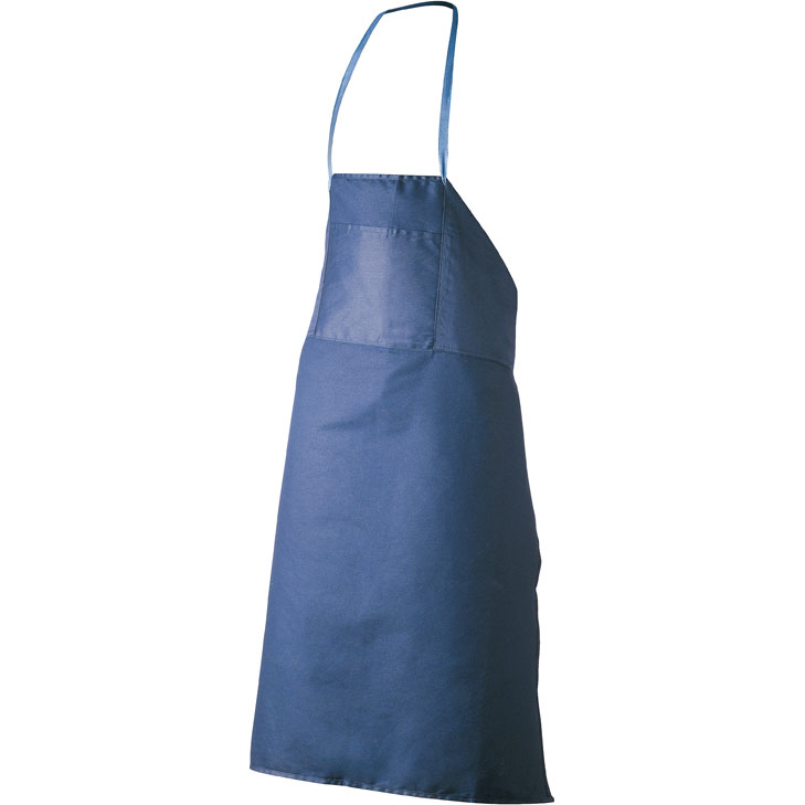 4025888005820 - Feldtmann - Arbeitsschürze Baumwolle blau 80 x 100 cm mit Brusttasche