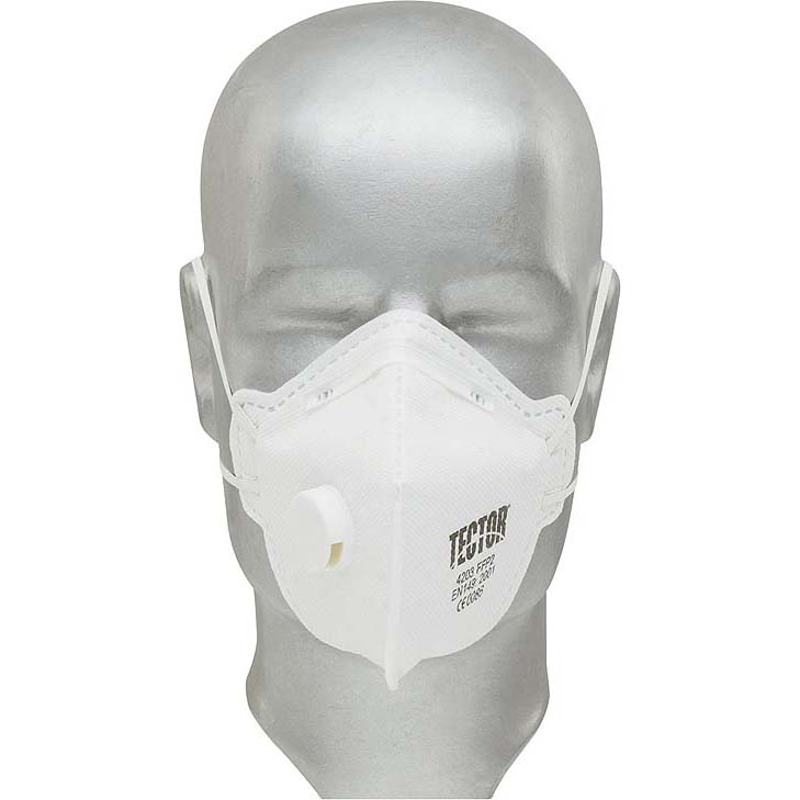 4025888144185 - TECTOR® Atemschutzmaske   Feinstaubmaske Faltmaske FFP2 mit Ventil E