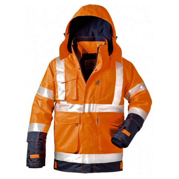 4025888166439 - unisex Warnjacke PHILIPP orange marine Größe L