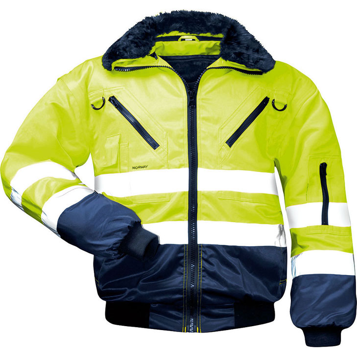 4025888212785 - Norway - gunnar Warnschutz - Pilot - Jacke Tex-Protector Gelb Marine GrL