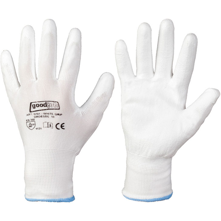 4025888213614 - Goodjob® Polyurethan-Strick-Handschuhe WHITE GRIP EN 388 Kat II we