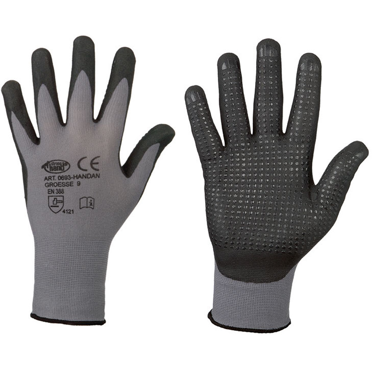 4025888215632 - Stronghand® Nylon-Strick-Handschuhe HANDAN EN 388 Kat II grau beno