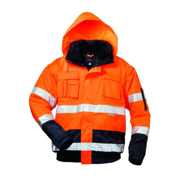 4025888227697 - - volker Warnschutzpilotjacke Orange Marine ® en iso 20471 3 GrS