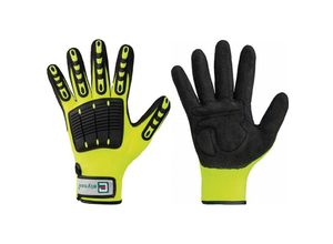 4025888234886 - Helmut Feldtmann Gmbh - Handschuhe Resistant Gr10 leuchtend gelb schwarz en 388 psa ii elysee