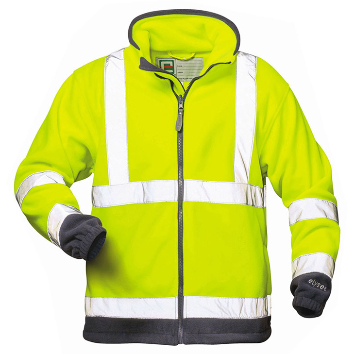 4025888236484 - - valentin Warnschutzfleecejacke ® Gelb Marine en 471 3 Polarfleece GrM