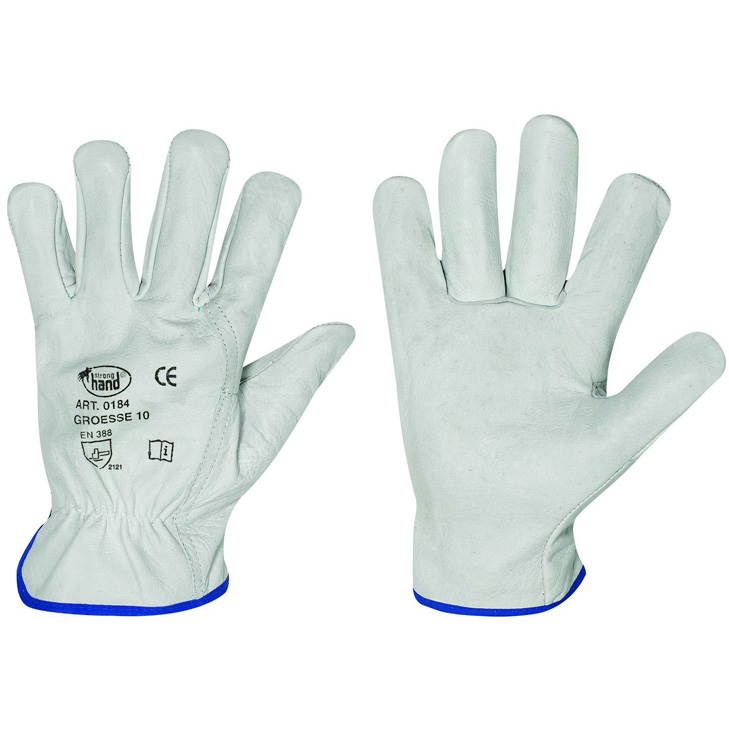 4025888253627 - Std silverstone Handschuhe Büffel-Nappa-Leder Natur Gr08 - Stronghand