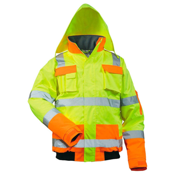 4025888255782 - Helmut Feldtmann Gmbh - Warnschutz-Pilotenjacke Mats GrM gelb orange safestyle