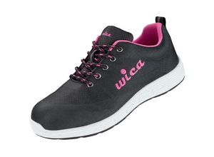 4025888274219 - MAIRA Halbschuhe Gr37 WICA® Schwarz   Pink EN ISO 20345 S1P SRA