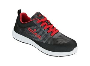 4025888274264 - - pollino halbschuhe Gr36 ® dunkelgrau   rot en iso 20345 S1P sra