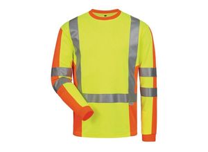 4025888350777 - UV-  Warnschutz-Langarmshirt Drachten Größe L gelb orange