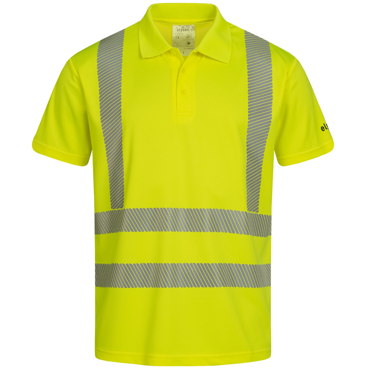 4025888384734 - elysee® UV- und Warnschutz Polo-Shirt 100% Polyester 150 g m² EN IS