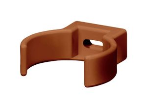 4025954008090 - Rohrschelle Clip pvc-u Fallrohrschelle Dachrinnenzubehör einfache Montage Made in Germany - dn 50 1 Stück Braun - Braun - Inefa