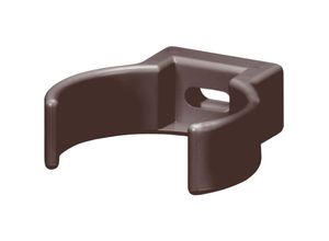 4025954804203 - Rohrschelle Clip pvc-u Fallrohrschelle Dachrinnenzubehör einfache Montage Made in Germany - dn 50 25 Stück Dunkelbraun - Dunkelbraun - Inefa