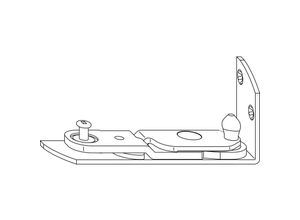 4026058014895 - Ecklager ELHSE20-9ZLS Eurofalz 20 9V 130kg mit Zapfen links - Winkhaus