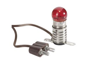 4026179606016 - 60601 Beleuchtung Glühlampe mit Metallsteg Rot E10 35 v - Kahlert Licht