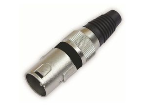 4026397181296 - XLR-Stecker 3-polig schwarz 10 Stück - Omnitronic