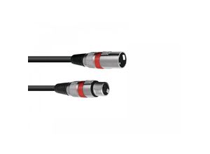 4026397230147 - - xlr Kabel 3pol 15m schwarz rot 3022057R