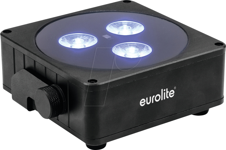 4026397630022 - Steinigke Showtechnic EUROLITE Akku Flat Light 3 LED-Spot 24W schwarz