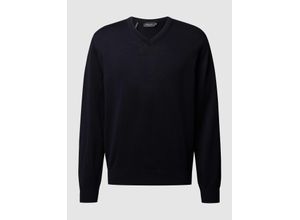 4026399038857 - MAERZ Superwash Classic Fit Pullover navy Einfarbig 50