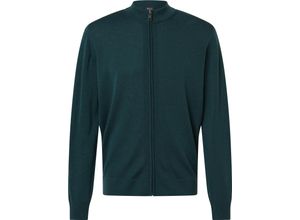 4026399419021 - MAERZ MUENCHEN Strickjacke Schurwolle Stehkragen für Herren grün 58