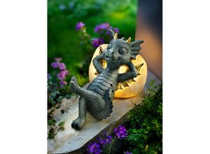 4026411060675 - Dekofigur Drache Amadu auf LED-Stein