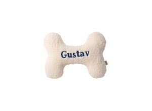 4026411548388 - Personalisierter Hundeknochen TEDDY II beige (Farbe gold)