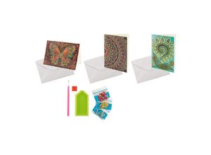 4026411693989 - Diamond Painting DIY Grußkarten Türkis 3er-Set