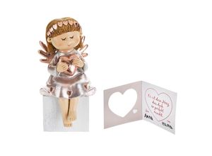 4026411701295 - Geschenkset Kantenhocker Engel Lina mit Grußkarte und Geschenkbox