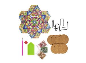 4026411702315 - DIY Diamond Painting Untersetzer Hexagon 7er-Set