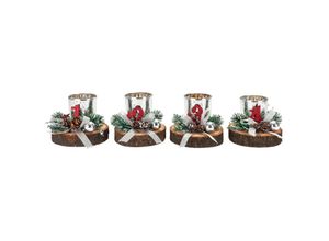 4026411703329 - Teelichthalter Advent 4er-Set