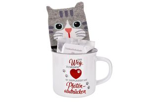 4026411704616 - Geschenkset Katzenliebhaber mit Tasse & Socken