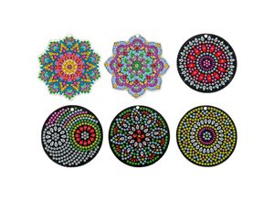 4026411705668 - Bastelset Diamond Painting Anhänger Mandala 6er-Set