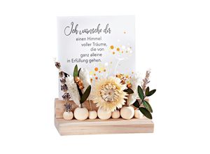 4026411705798 - Kartenhalter Holz mit Trockenblumen