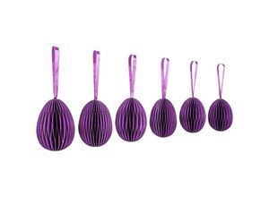 4026411717364 - Dekohänger Ei aus Papier 6er-Set (Farbe violett)