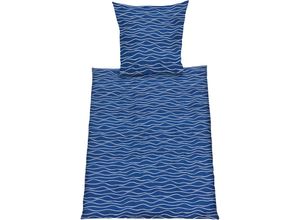 4026411718361 - Satin Wendebettwäsche Ocean (Größe 155 x 220 cm)