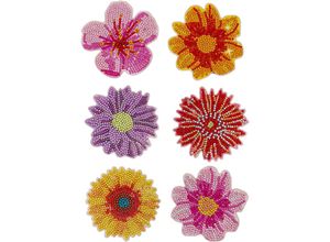 4026411718729 - Diamond Painting Untersetzer Flower 6er-Set