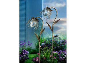 4026411719566 - Solar-Gartenstecker Flower 2er-Set