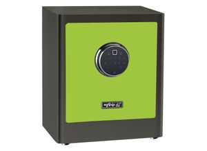 4026434178678 - 2020-0000-GRÜG mySafe Premium 350 Möbeltresor Zahlenschloss Fingerabdruckschloss Grau-Grün