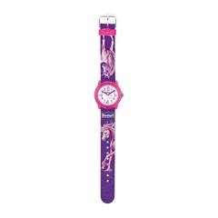 4026687126419 - Einhorn Armbanduhr für Mädchen Kunststoff lila pink