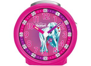 4026687134926 - Kinderwecker SCOUT Friends pink Wecker Kinder Kinderwecker Geschenkidee KinderzimmerSchulanfang PferdLernwecker