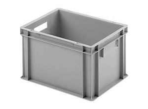 4026698015610 - Ringoplast Kunststoffkasten Serie Unista M235 geschlossene Griffmulde glatter Boden L 400 x B 300 x H 235 mm grau