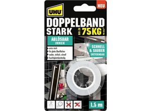 4026700468908 - Doppelband stark ablösbar 19 mm x 15 m Klebepads - UHU